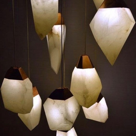 Alabaster Stone Pendant Lights - Alabaster Pendant Lights