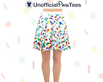 Mickey&#39;s 90th Birthday Celebration Skater Skirt Women&#39;s Confetti Skirt Minnie Mouse Disney World Disneyland