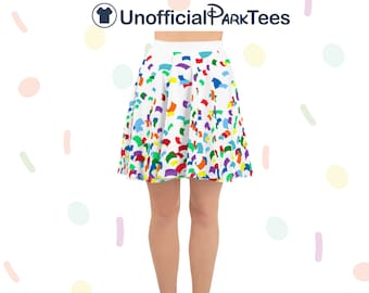 Mickey's 90th Birthday Celebration Skater Skirt Women's Confetti Skirt Minnie Mouse Disney World Disneyland