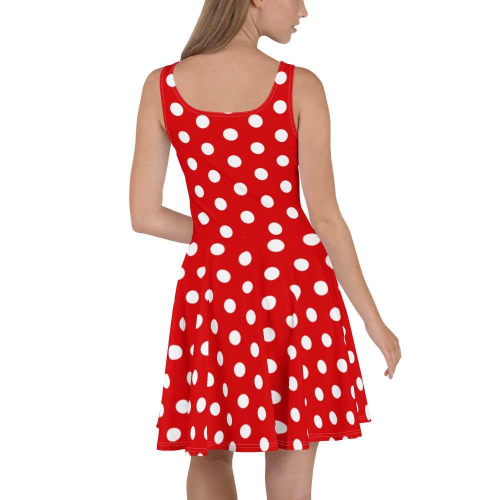 Minnie Mouse Women's Dress Disney Skater Dress Etsy