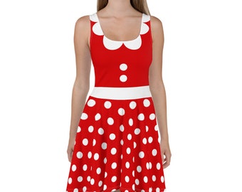 Minnie Mouse Women's Dress Disney Skater Dress