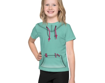 Vanellope Real Racer camiseta Sugar Rush Top Girl&#39;s Disney Traje Niños Youth Wreck It Ralph Von Schweetz Cosplay