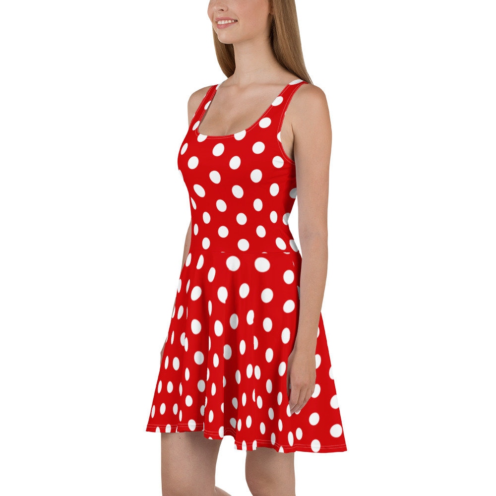 Minnie Mouse Women's Dress Disney Skater Dress Etsy
