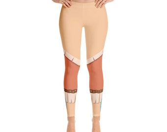 Pocahontas Leggings Damen Disney Charakter Hose Kostüm Disney World Disneyland Urlaub