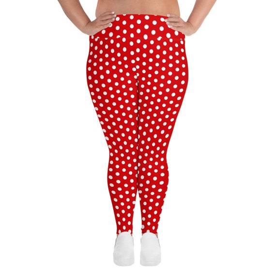 Minnie Mouse Polka Dot Red Leggings Women's Plus Size Pants Disney World  Disney Land -  Canada