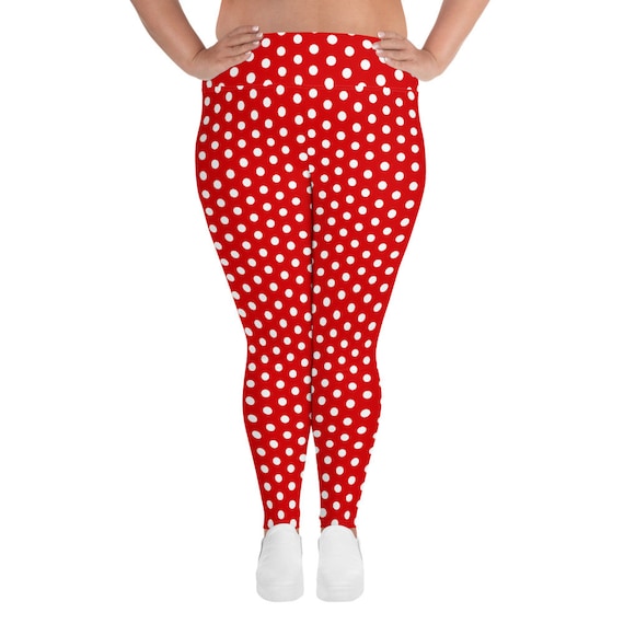 Minnie Mouse Polka Dot Red Leggings Women's Plus Size Pants Disney World  Disney Land -  Canada