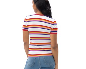 マックス ストレンジャー シングス ストライプ レディース T