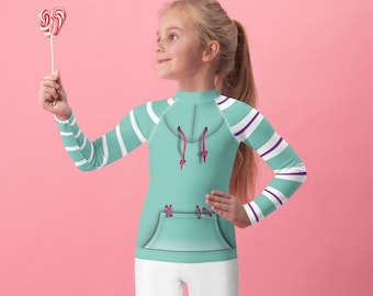 Vanellope Real Racer camisa de manga larga Sugar Rush Top chica Disney traje niños naufragio Ralph Von Schweetz Cosplay
