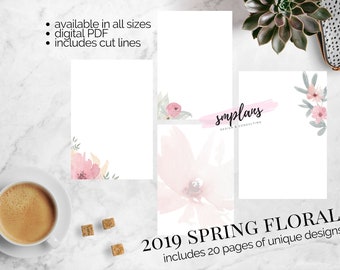 Spring Watercolor Florals 2019 - B6 Rings