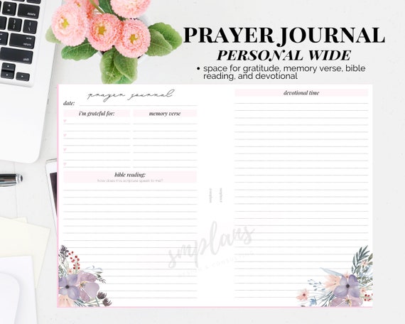 Personal Wide Rings Prayer Journal | Etsy