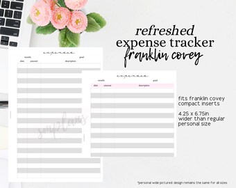 Refreshed Expense Tracker (Budget) (Finance) - Franklin Covey (FC)