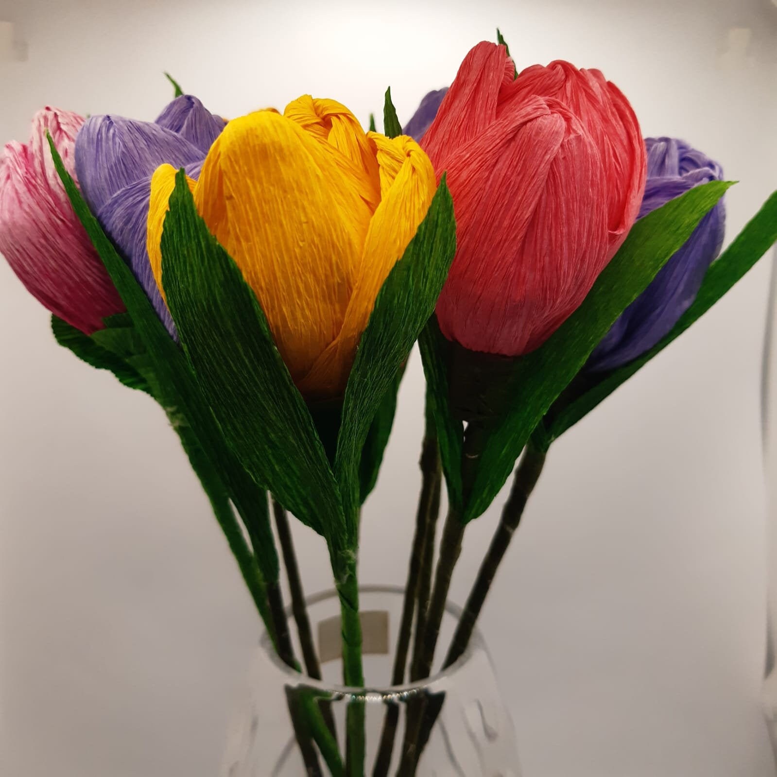 Crepe Tulip Paper Tulip Forever Flowers Handcrafted Etsy