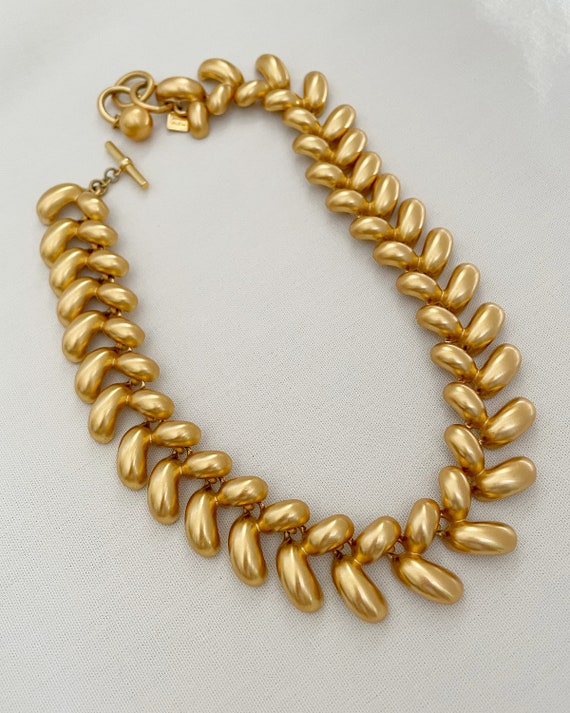 Vintage Anne Klein Chunky Statement Necklace - image 3