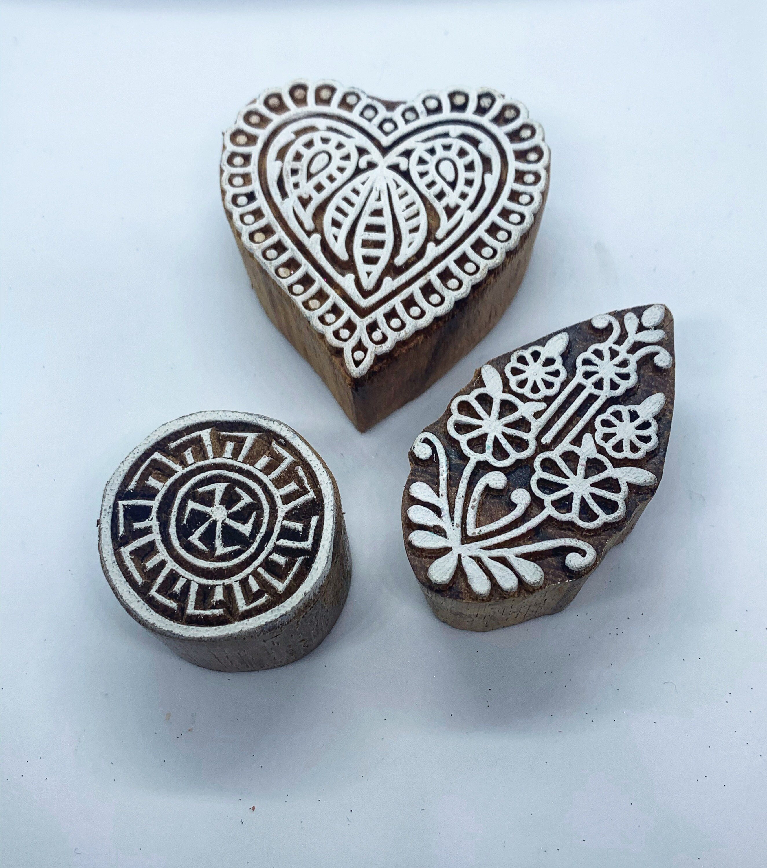 Wooden Unique Dough Stamper Set of 2 Etsy