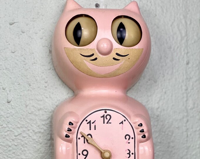 Vintage Kit Kat Clock Working Kit Kat Clock Mid Century Modern Vintage