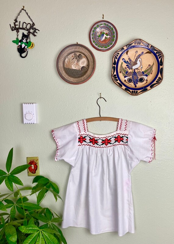 Vintage Mexican Huipil | Mexican Embroidered Shir… - image 5