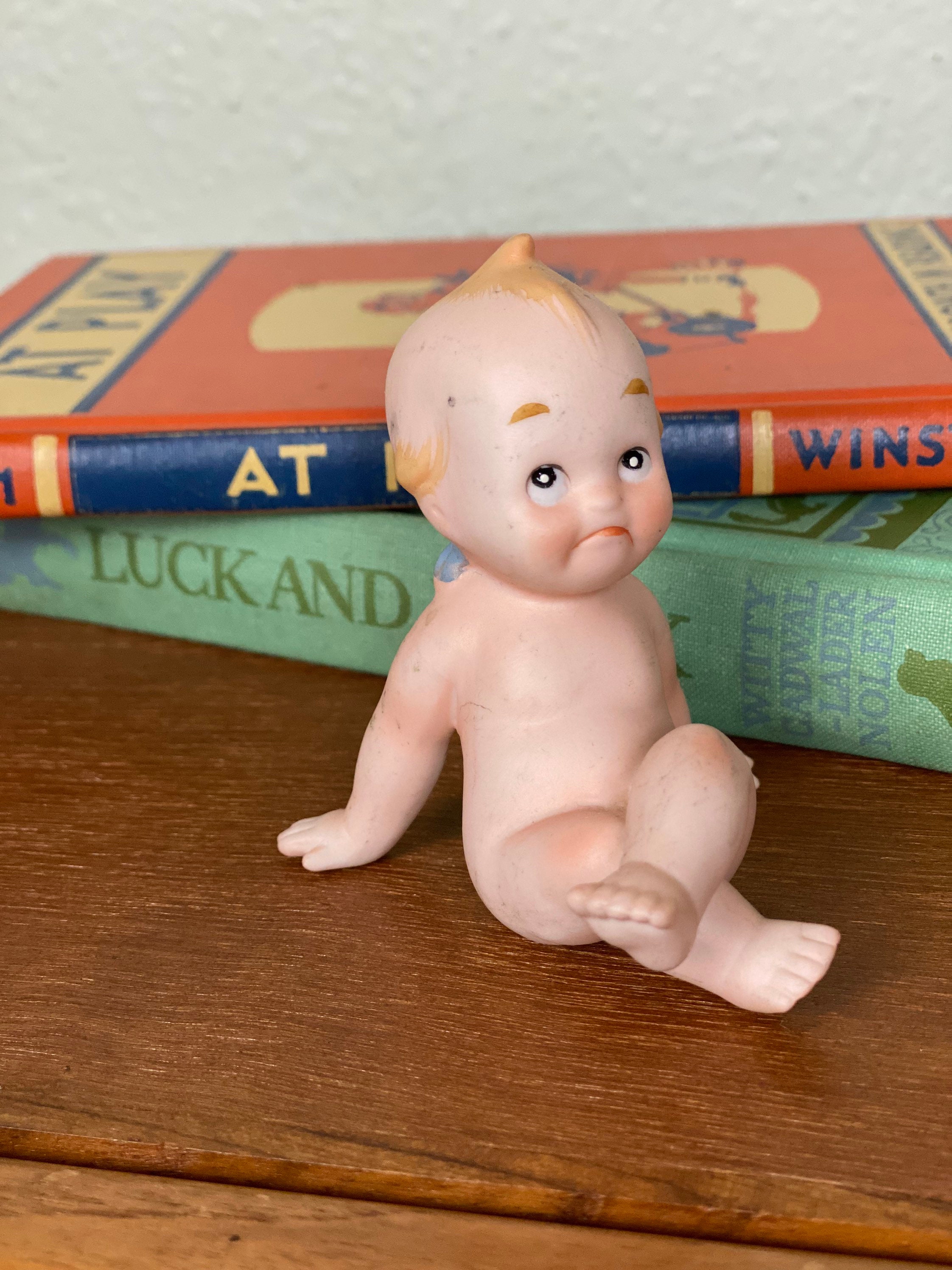 Lefton Bisque KW913 Kewpie Doll Vintage Baby Shower Kewpie - Etsy