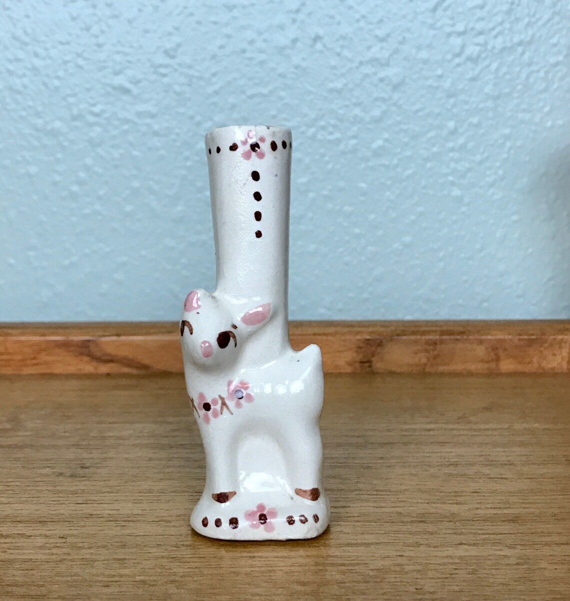 Vintage Ceramic Deer Bud Vase Granny Chic Ceramic Deer Etsy