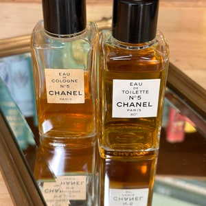 Vintage CHANEL No.5 Perfume Eau De Toilette Spray 1.7 oz, 40% Full