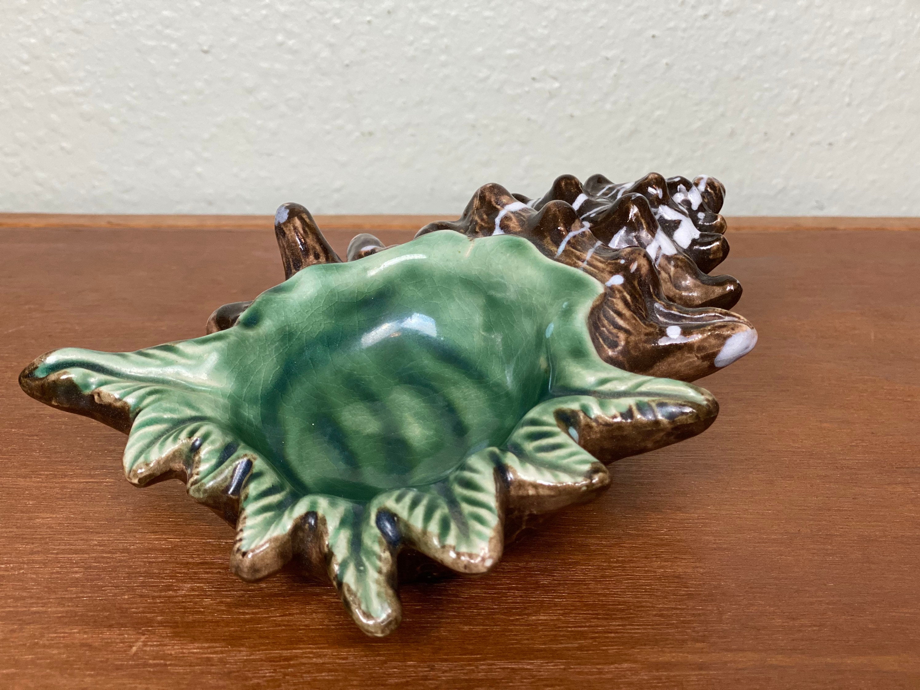 Vintage Seashell Ashtray Conch Ashtray Made in Japan Etsy