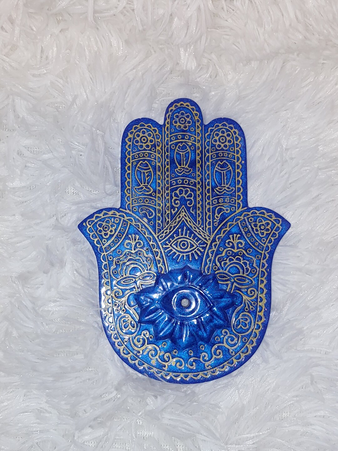 Hamsa Hand Incense Holder W/5 Incense Sticks, Spiritual Incense Holder Etsy