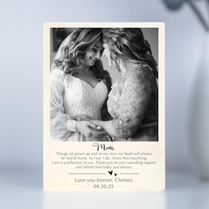 Mother of the Bride Gift from the Bride, Wedding Gift Mom, Mother of the Bride Photo Frame, Mother of the Bride Gift Poem, Gift for Mom