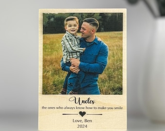 Gift for Uncle, Personalized Uncle Picture Frame, Uncle Photo Frame, Uncle Gift Idea