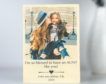 Gift for Aunt, Personalized Aunt Picture Frame, Auntie Gifts, Auntie Photo Frame