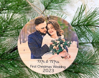 Wedding Ornament, Our First Christmas Ornament, First Wedding Ornament, Just Married Gift