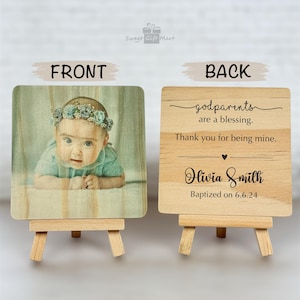 Godparents Frame, Godparents Gift, Personalized Godparents Gift for Baptism, Godparents Gift from Godchild, Thank You You Gift