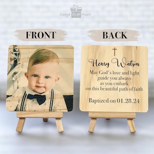 Baptism Gift Boy, Christening Gifts, Baptism Gifts for Godson, Personalized Baptism Picture Frame, Unique Baptism Gift Idea