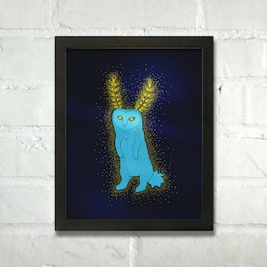 Blupee - Metallic Foil Art