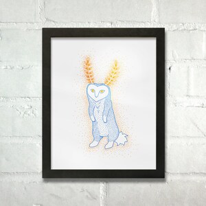 Handmade Video Games Wall Art: Blupee, Gold Metallic Foil Personalized Gift White