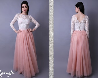 Mayoral 3946 Mauve Tulle Skirt Set In Stock Now