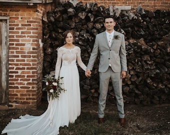 Boho Wedding Dress Etsy