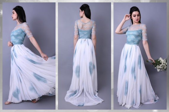 chiffon umbrella dress