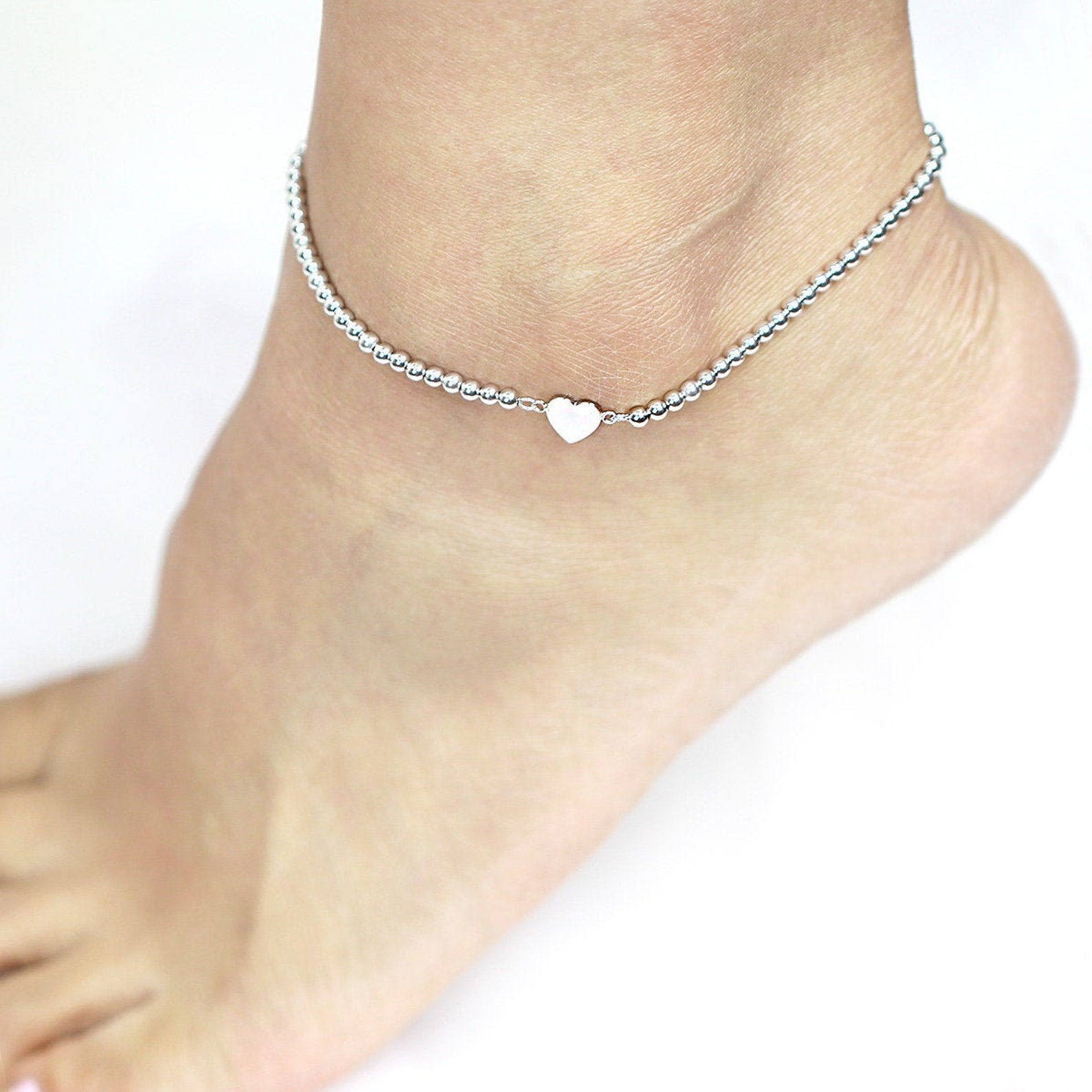 14K Gold Ball Anklet 14K Gold Beads Anklet 14K Gold Anklet Etsy