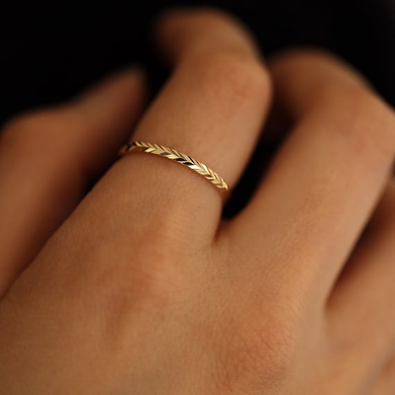 Etsy chevron ring deals