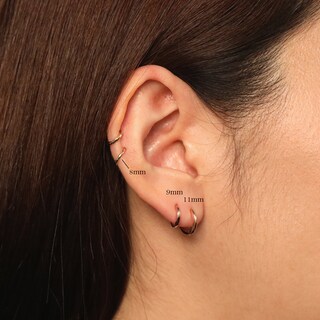 Dochais Set Di 6 Paia Di Orecchini Oro E Argento – Cerchi Huggie E Borchie Con Zirconi E Sfere – Ipoallergenici, 14K, Per Donna E Uomo