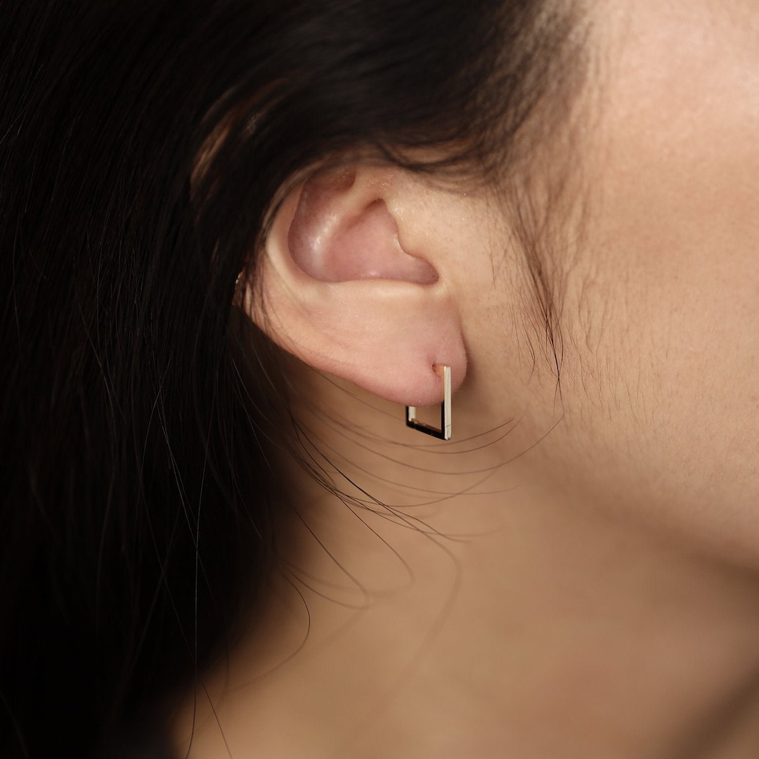 アクセサリー quip queint square hoop pierce square hoop pierce – quip queint