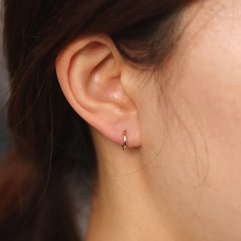 9Mm Gold Hoop Earrings