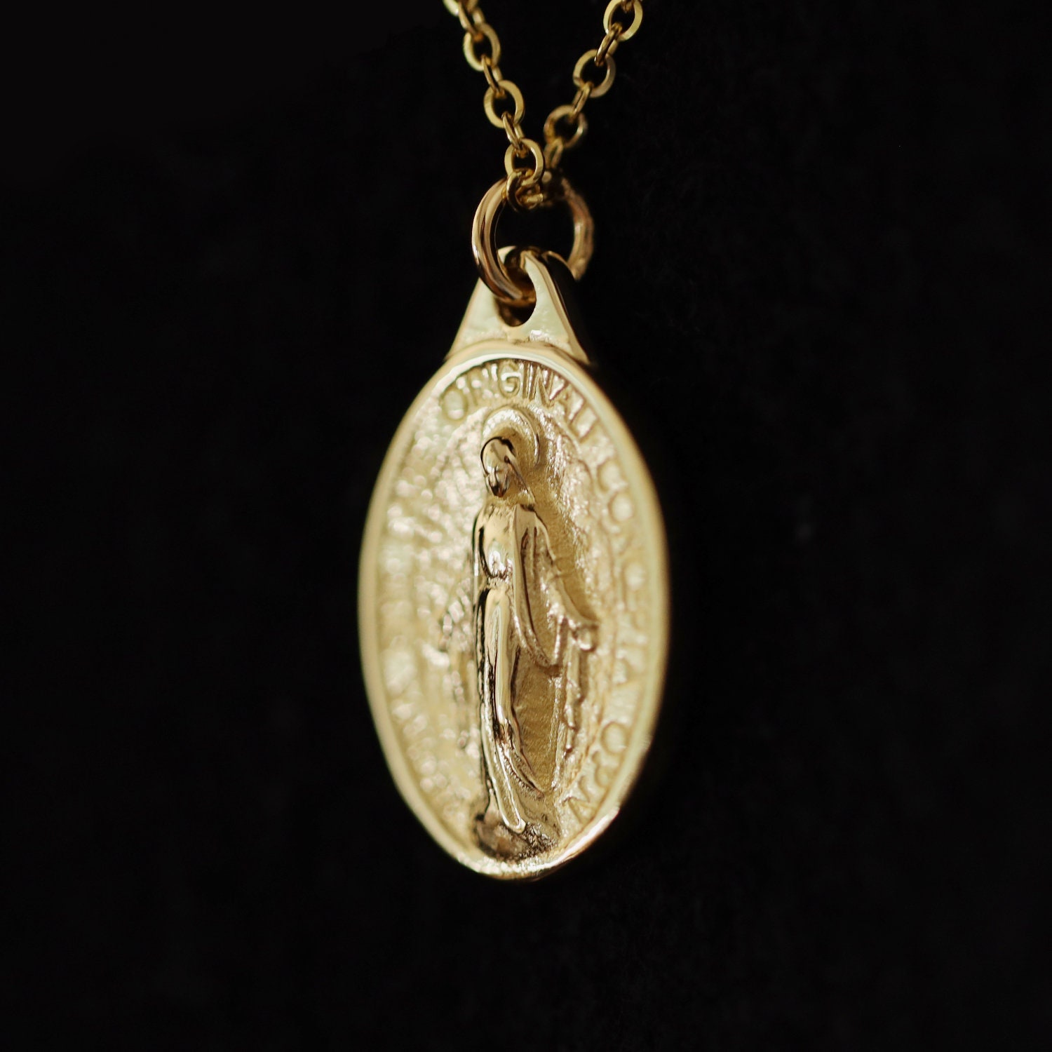 Miraculous Medal Necklace Medallion 