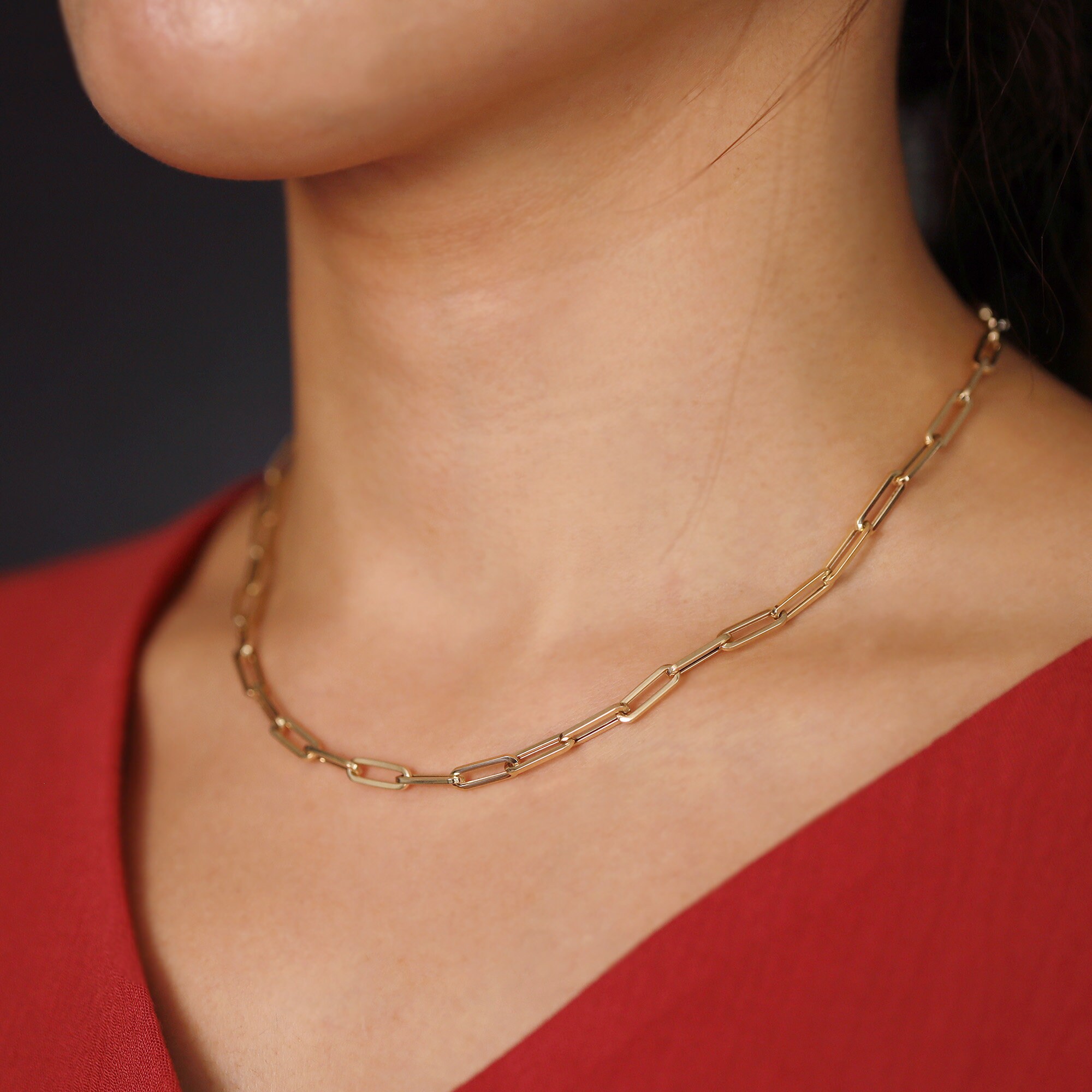 Paper Clip Necklace 12mm Paper Clip 