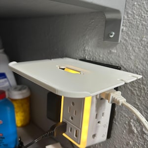 Fack för väggladdare med 6 överspänningsskydd, förlängare för flera kontakter - rektangulär, nattlampa, multikontakt med 3 USB-portar