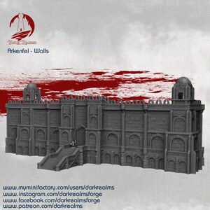 Arkenfel Wall Bundle/ Fantasy / DnD / D&D /  Pathfinder / Terrain / Dark Realms
