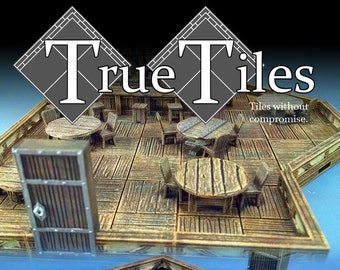 Dungeon Tiles - Taverns True Tiles / Fantasy / DnD / D&D /  Pathfinder / Terrain / Heroes Hoard