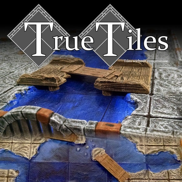 Dungeon Tiles - TrueTiles Water Expansion Set / Fantasy / DnD / D&D /  Pathfinder / Terrain / Hero's Hoard