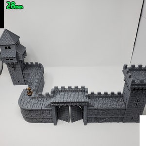 Castle Wall Pack 2 / Fantasy / DnD / D&D /  Pathfinder / Terrain / 3D Layered Scenery