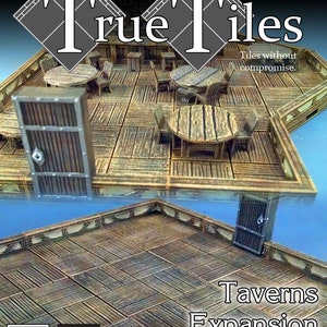 Dungeon Tiles - 60 Pcs Starter Kit Tavern True Tiles / Fantasy / DnD / D&D /  Pathfinder / Terrain / Heroes Hoard