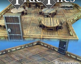 Dungeon Tiles - 60 Pcs Starter Kit Tavern True Tiles / Fantasy / DnD / D&D /  Pathfinder / Terrain / Heroes Hoard
